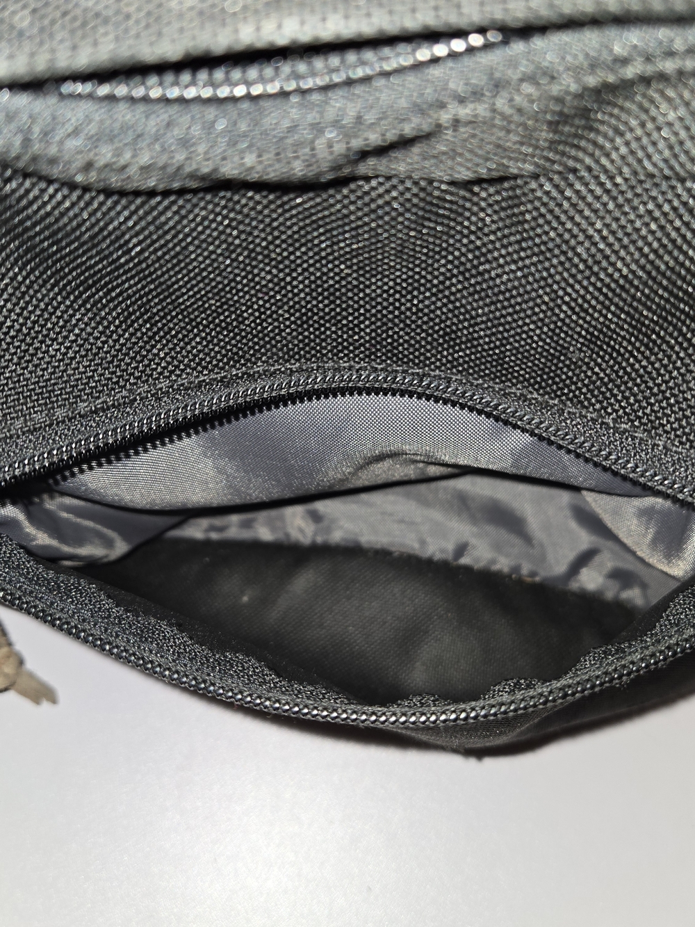 JanSport Right Pack Backpack - Classic Black with Suede Leather Bottom - Picture 5 of 8